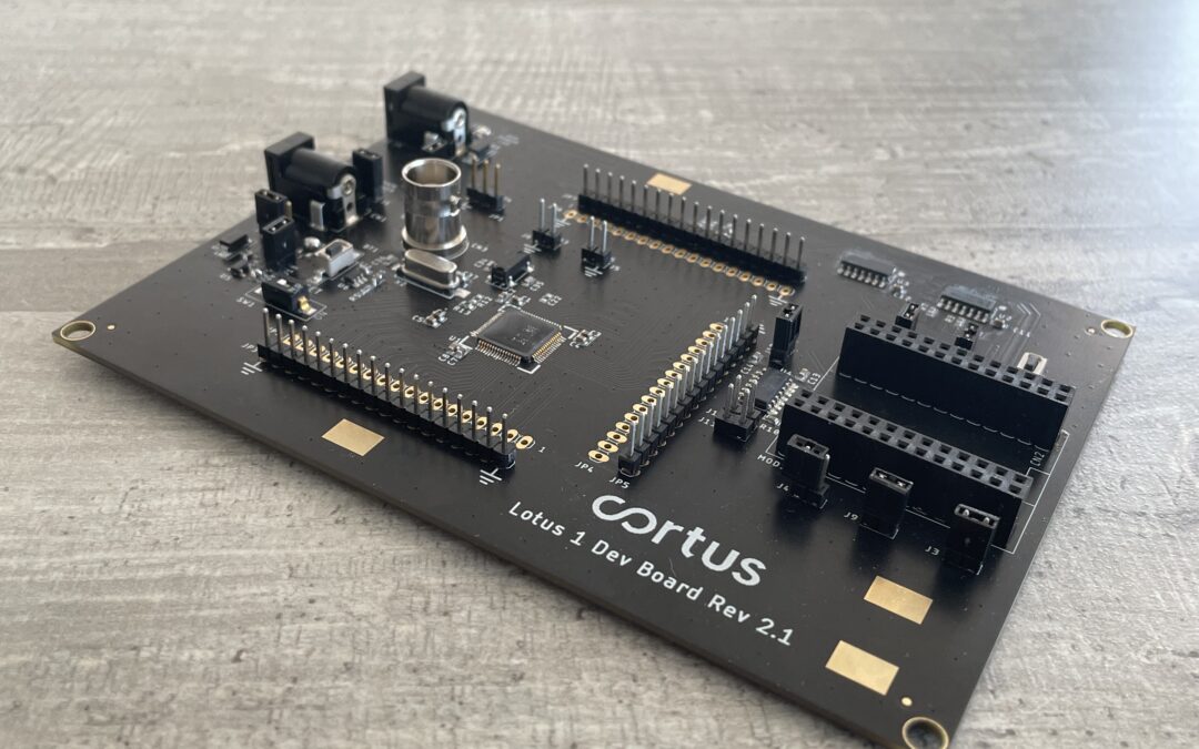 Cortus Lotus 1 development board is ready.
